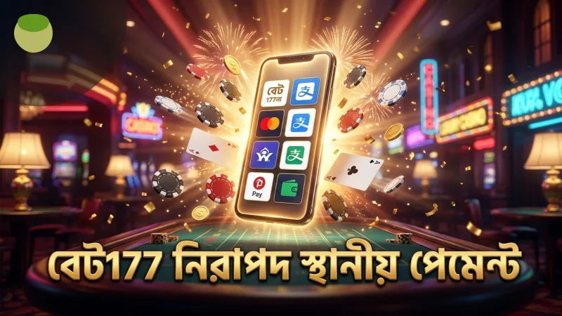 বেট177-এ স্থানীয় পেমেন্ট পদ্ধতি নিরাপদ ও ত্বরান্বিত লেনদেন নিশ্চিত করে।