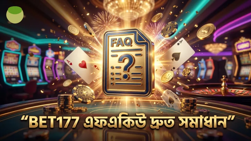 BET177 এফএকিউ সেকশন প্লেয়ারদের দ্রুত সমস্যার সমাধান দেয়।
