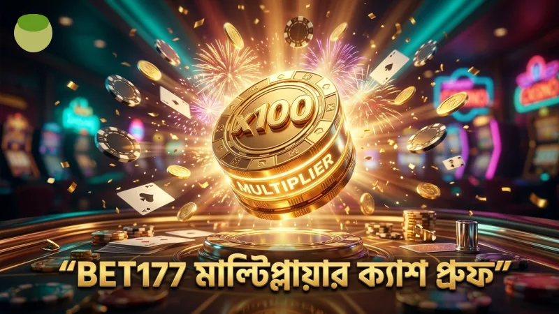 BET177 এর গাইড অনুযায়ী মাল্টিপ্লায়ার বিজয়ের ক্যাশ প্রুফ।